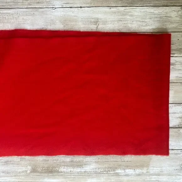 BEGG Scotland Cashmere Scarf 12” x 60” Arran Regal Red NEW Luxury Preppy